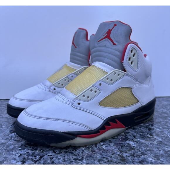 Nike Air Jordan 5 Retro fire mid Sneakers Men’s Size 9.5 NO LACE main image 6